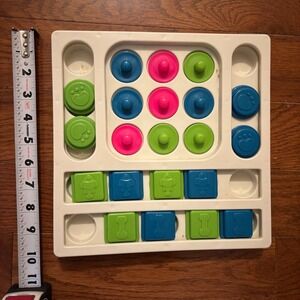 Interactive Cat Puzzle Feeder Kitten /puppy enrichment Puzzle Hidden treats dog